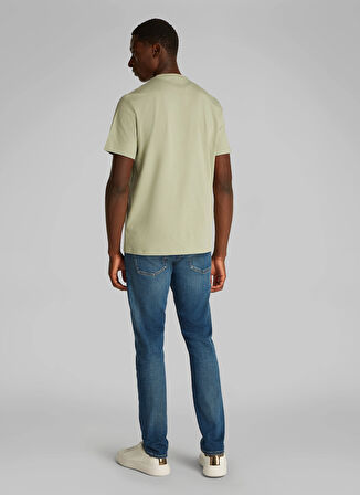 Calvin Klein Jeans Yeşil Erkek T-Shirt 00040EM286LRT SS HERO MONOGRAM TEE