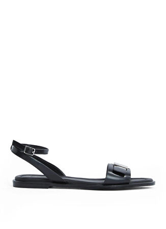 Calvin Klein Deri Siyah Kadın Sandalet HW0HW02367