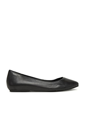 Calvin Klein FLAT MARY JANE - LTH Kadın  Babet HW0HW02341-BEH