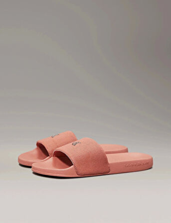 Calvin Klein Kadın  Turuncu Slide Monogram   Terlik
