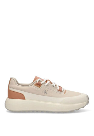 Calvin Klein Kadın  Bej Logolu Sneaker