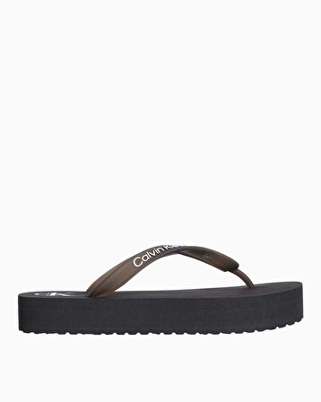 Calvin Klein Beach Flatform Flip Flops Terlik