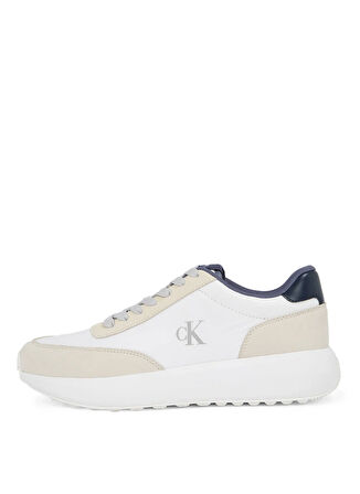 Calvin Klein Beyaz Erkek Sneaker ATHLEISURE RUNNER LACEUP MIX