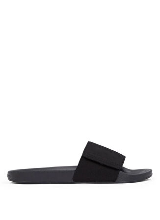 Calvin Klein Siyah Plaj Terliği ADJ POOL SLIDE CANVAS LOGO