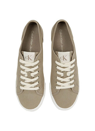 Calvin Klein Bej Erkek Sneaker ESS VULC LOW MG CANVAS