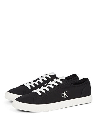 Calvin Klein Siyah Erkek Sneaker ESS VULC LOW MG CANVAS