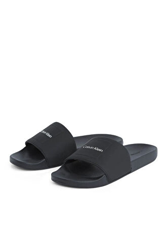 Calvin Klein Siyah Plaj Terliği POOL SLIDE W/ CK SQUARE