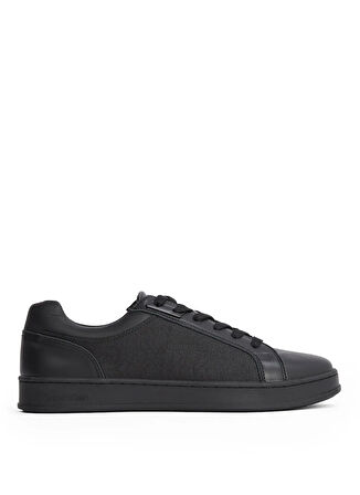 Calvin Klein Siyah Erkek Sneaker LOW TOP LACE UP EYELET JAQ MONO