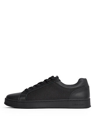 Calvin Klein Siyah Erkek Sneaker LOW TOP LACE UP EYELET JAQ MONO