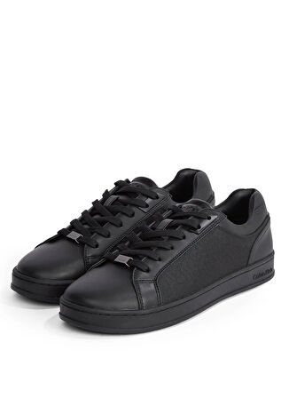 Calvin Klein Siyah Erkek Sneaker LOW TOP LACE UP EYELET JAQ MONO