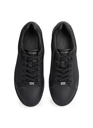 Calvin Klein Siyah Erkek Sneaker LOW TOP LACE UP EYELET JAQ MONO