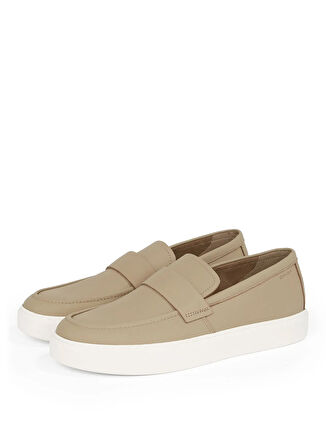 Calvin Klein Deri Bej Erkek Günlük Ayakkabı MOCCASIN LTH UNLINED
