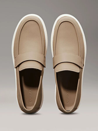 MOCCASIN LTH UNLINED