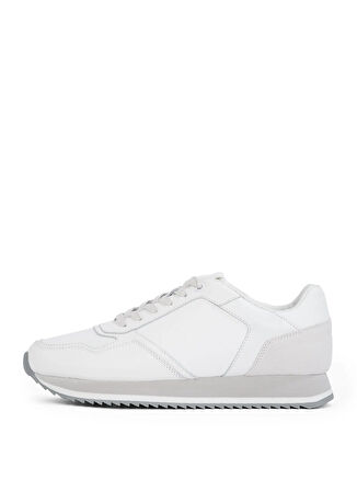 Calvin Klein Beyaz Erkek Sneaker LOW TOP LACE UP LTH MONO
