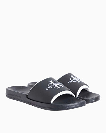 Calvin Klein Slide Rubber Neopren Monogram Slide Terlik