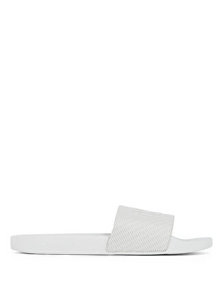Calvin Klein Beyaz Erkek Plaj Terliği SLIDE AOP PRINT