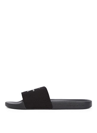 Calvin Klein Siyah Erkek Plaj Terliği SLIDE MONOGRAM CV