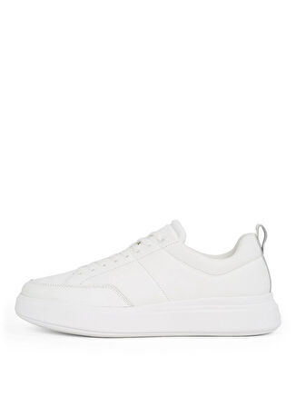 Calvin Klein Beyaz Erkek Sneaker LOW TOP LACE UP BSKT PAD