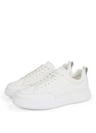 Calvin Klein Beyaz Erkek Sneaker LOW TOP LACE UP BSKT PAD