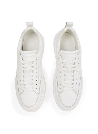 Calvin Klein Beyaz Erkek Sneaker LOW TOP LACE UP BSKT PAD