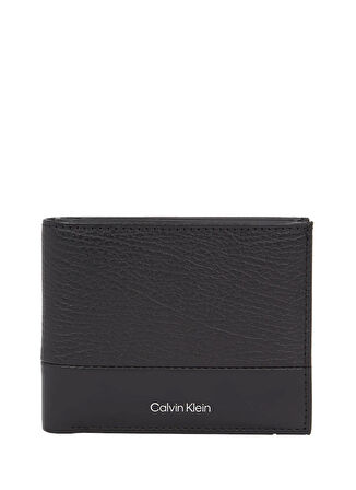 Calvin Klein Siyah Erkek Cüzdan SUBTLE MIX BIFOLD 5CC W/COIN