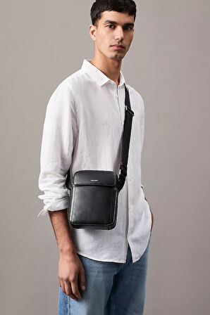 Erkek Ck Sleek Reporter Çanta - Siyah | undefined