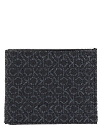 Calvin Klein Siyah Erkek Cüzdan CLASSIC MONO BIFOLD 5CC W/COIN