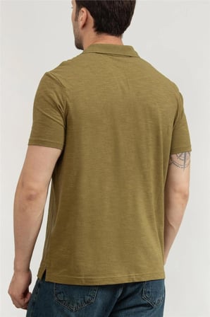 Erkek Polo Yaka T-Shirt Yeşil