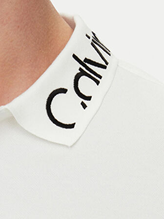 Calvin Klein Streç Pamuklu Regular Fit Düğmeli Polo Yaka T-Shirt K10K114474