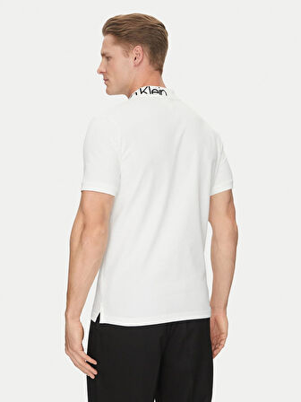 Calvin Klein Streç Pamuklu Regular Fit Düğmeli Polo Yaka T-Shirt K10K114474