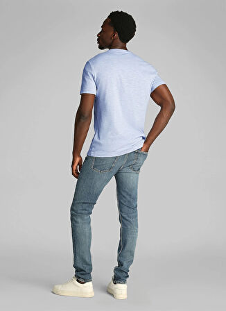Calvin Klein Mavi Erkek T-Shirt K10K114160DWE