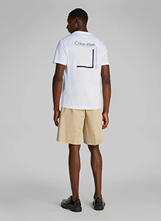 Calvin Klein Beyaz Erkek T-Shirt K10K114152YAF