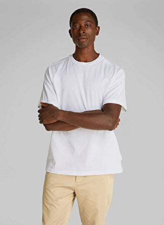 Calvin Klein Beyaz Erkek T-Shirt K10K114173YAF