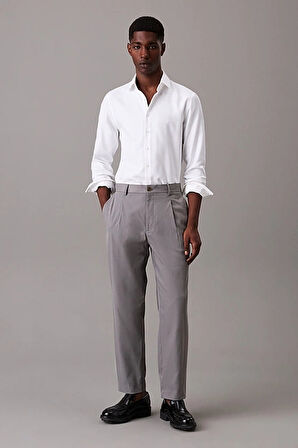 Erkek Ck Non Iron Structure Slim Gömlek - Beyaz | 40