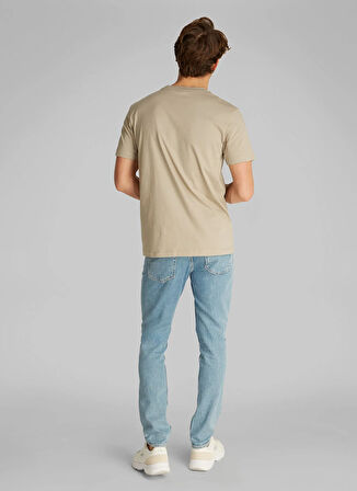 Calvin Klein Jeans Bej Erkek T-Shirt J30J325649PAH MONOLOGO TEE