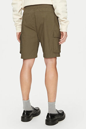 Erkek Ck Washed Cargo Şort - Koyu Yeşil | 32