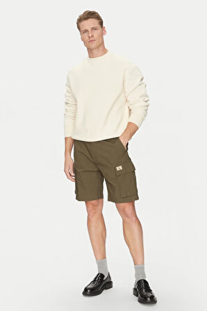 Erkek Ck Washed Cargo Şort - Koyu Yeşil | 32