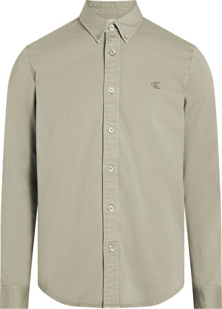 CALVIN KLEIN GARMENT DYE COTTON TWILL SHIRT Gömlek