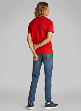 Calvin Klein Jeans Kırmızı Erkek T-Shirt J30J325649XNI MONOLOGO TEE