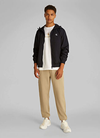 Calvin Klein Jeans Standart Siyah Erkek Ceket J30J327254BEH NYLON HOODED WNDBREAK