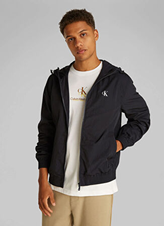 Calvin Klein Jeans Standart Siyah Erkek Ceket J30J327254BEH NYLON HOODED WNDBREAK