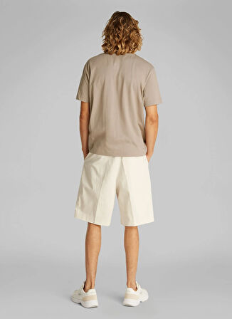 Calvin Klein Jeans Bej Erkek T-Shirt J30J327483PAH PHOTO MONOGRAM TEE