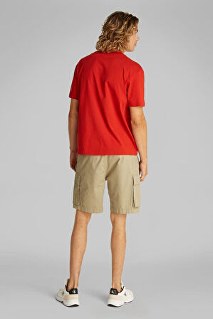 Erkek Ck Monologo T-Shirt - Kırmızı | L