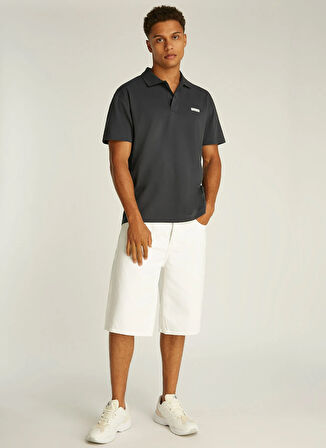 Calvin Klein Jeans Siyah Erkek Polo T-Shirt J30J327534BA1 CK LABEL POLO