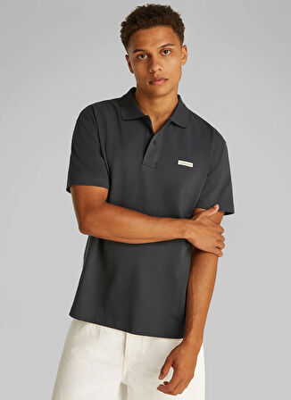 Calvin Klein Jeans Siyah Erkek Polo T-Shirt J30J327534BA1 CK LABEL POLO
