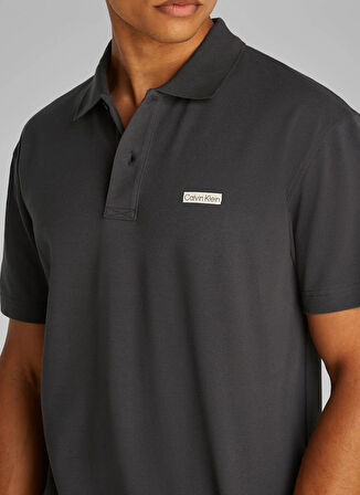 Calvin Klein Jeans Siyah Erkek Polo T-Shirt J30J327534BA1 CK LABEL POLO