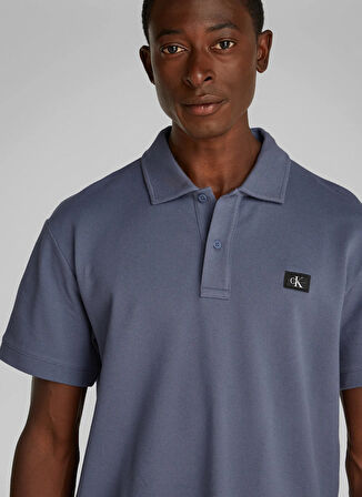 Calvin Klein Jeans Koyu Mavi Erkek Polo T-Shirt J30J327040PCP WOVEN LABEL POLO