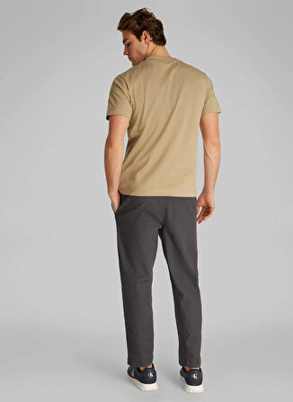 Calvin Klein Jeans Yeşil Erkek T-Shirt J30J327100HI0 WOVEN LABEL REGULAR