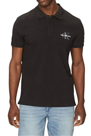 Calvin Klein Jeans Erkek Monogram Siyah T-shirt