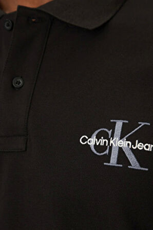 Calvin Klein Jeans Erkek Monogram Siyah T-shirt